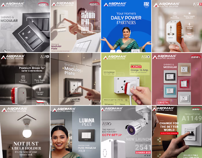 Aroma Plus – Creative Advertising Posters