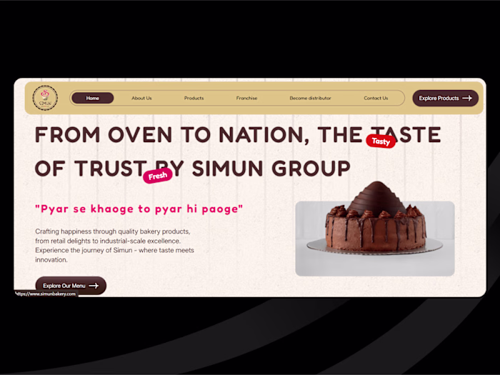 Simun Bakery Website Development