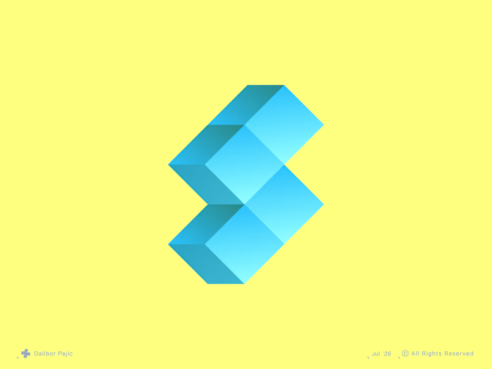 Lightning Bolt Block Logo