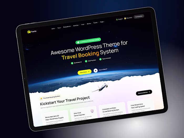 Travila - Modern Travel & Tour Booking HTML Template