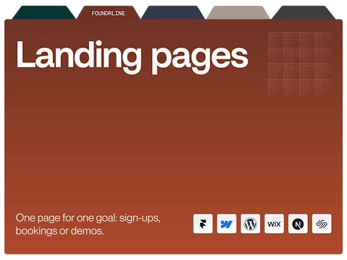  Landing Page Design & Development | Framer, Weblow, Next.js
