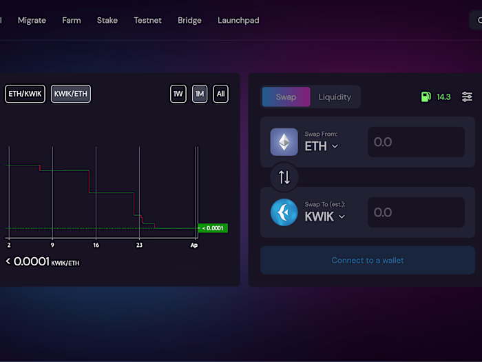 Kwikswap Decentralized Exchange