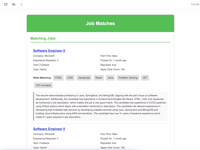 AI Job Matcher