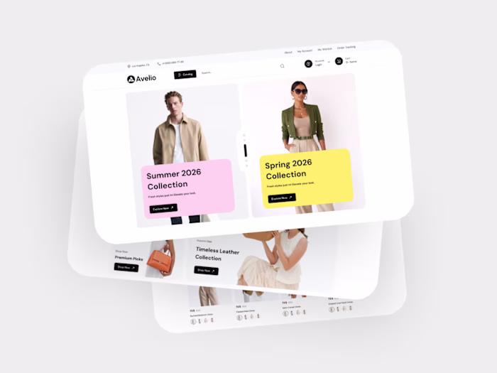 Avelio - Multipurpose eCommerce Figma UI Template