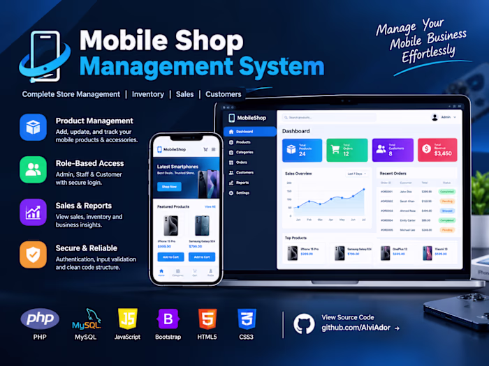 Mobile Shop Management System Development