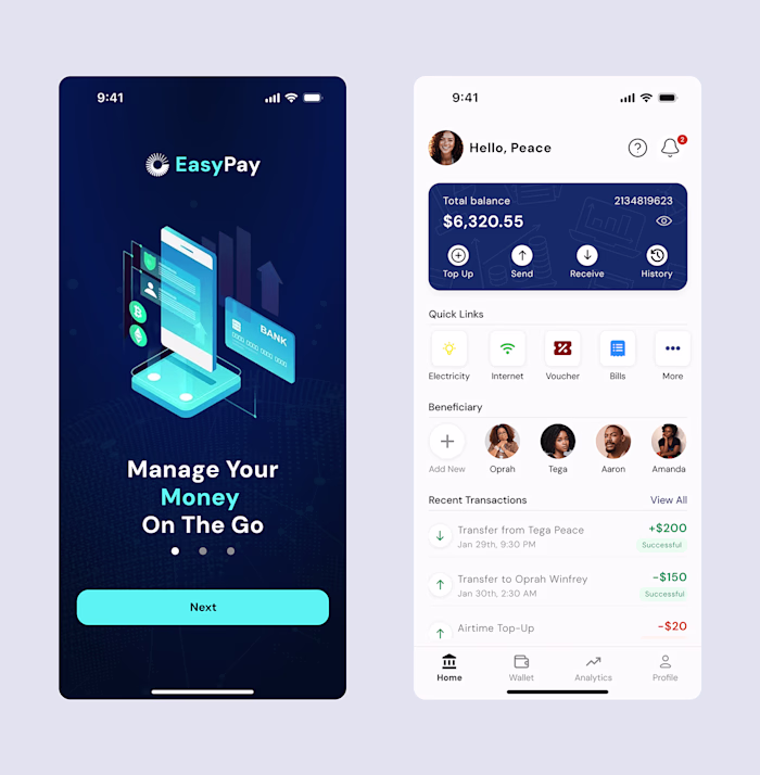 FIntech App design