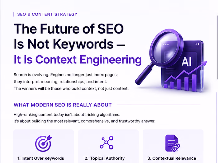 The Future of SEO Is Not Keywords, It Is Context Engineering