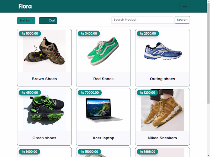 Flora — Full-Stack E-commerce Platform
Built