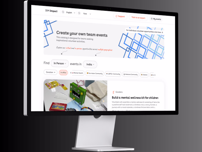 Volunteering Event Booking System for a Fast-Growing Startup