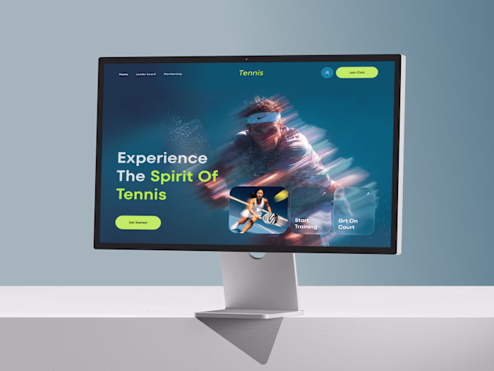 Tennis Club Website Design