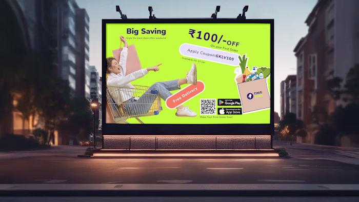 "Big Saving "Brand Identy of TingTing