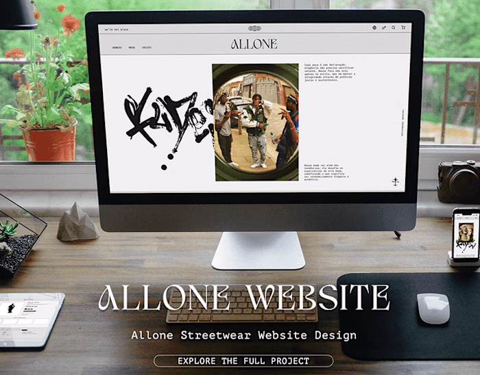 Allone Streetwear | UX/UI Website Design :: Behance