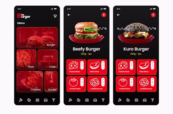 Bite Burger UI/UX Design