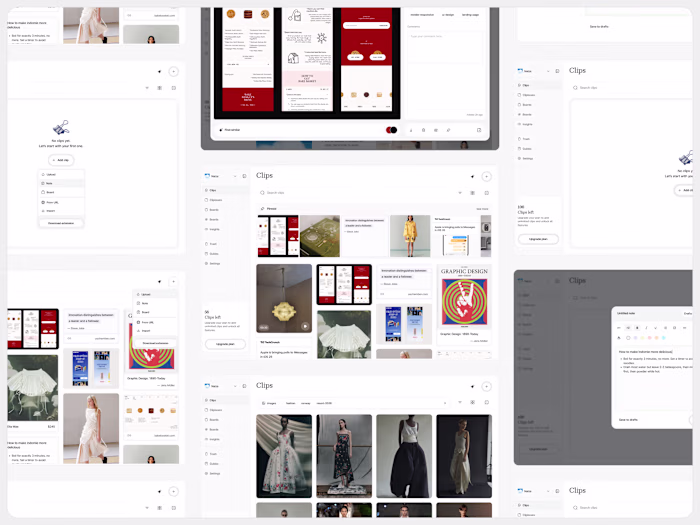 Clip - A Web App for Saving and Organizing Ideas