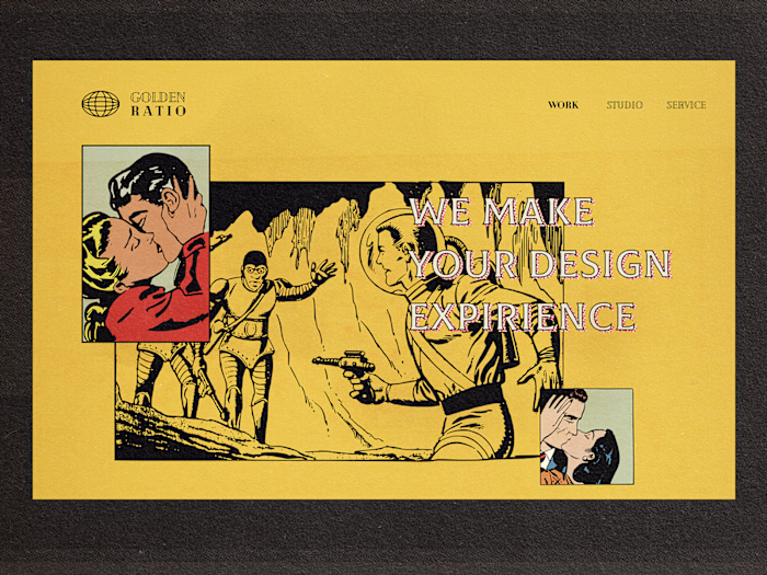 Golden ratio hero page design