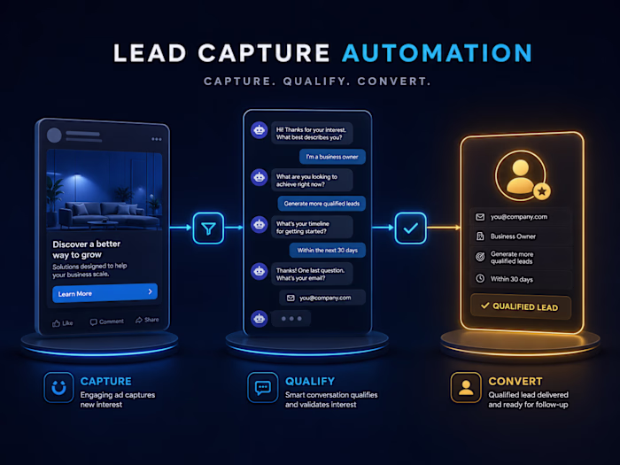 Lead Capture Automation — Ad to Qualified Conversation