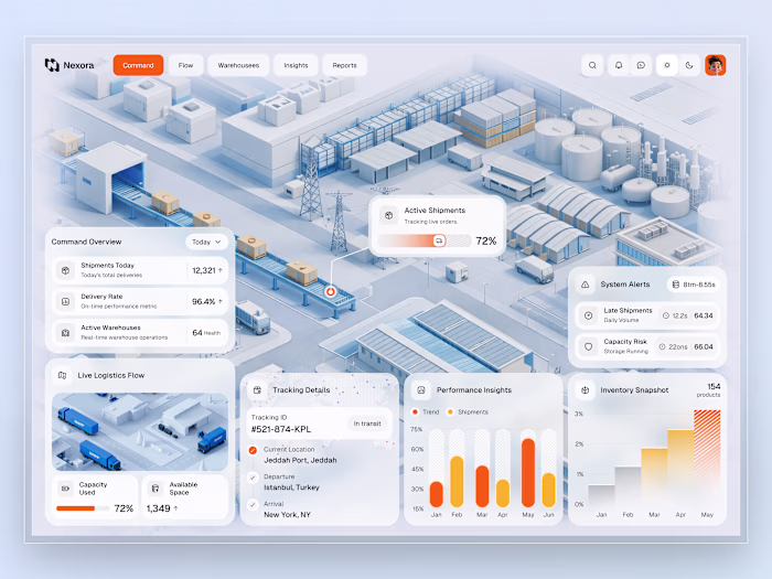 Supply Chain Management Dashboard —