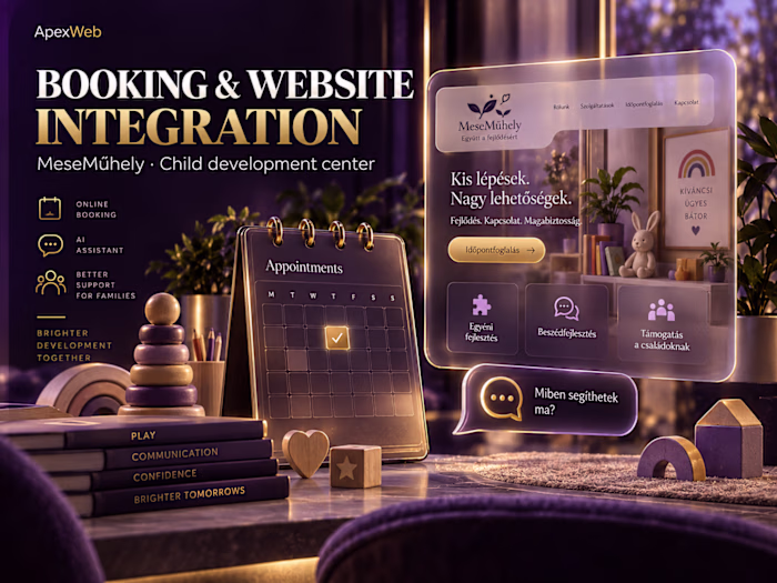 MeseMűhely — Website Enhancements, Booking & AI Assistant
