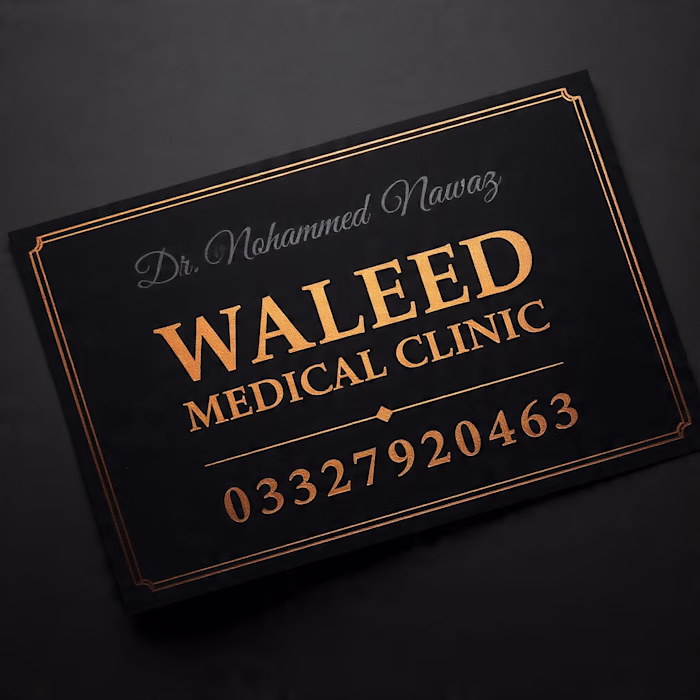 Business Card Design - Waleed Medical Clinic💯