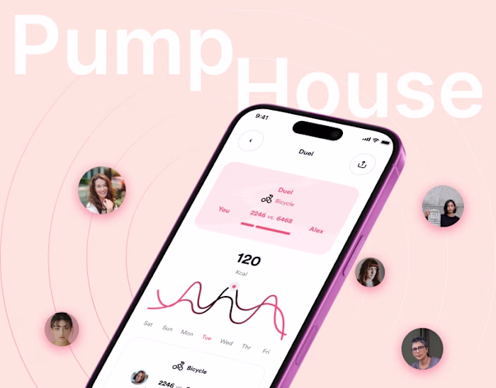 Social Fitness & Workout Analytics Mobile App UI/UX