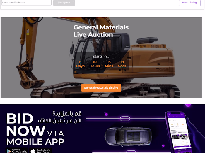 pioneerauctions.ae (online bidding website in Codeigniter)