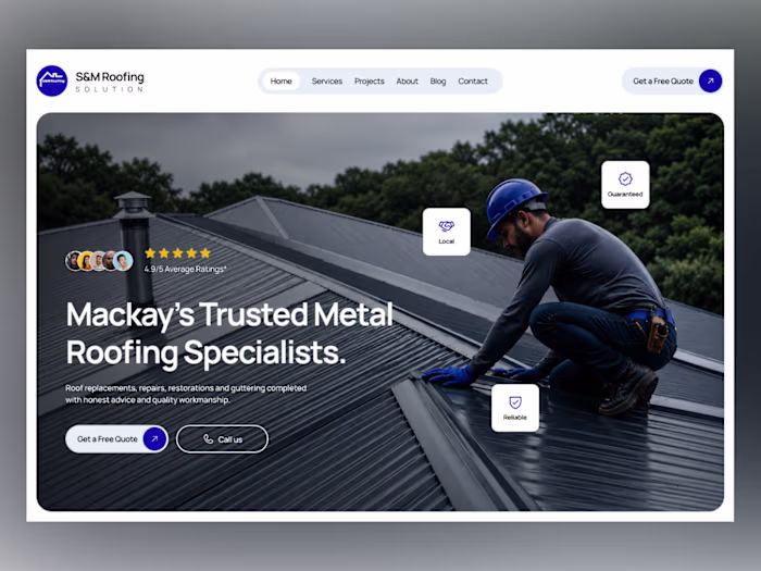 🏠 roofmaxing website that focused on getting people to requ...