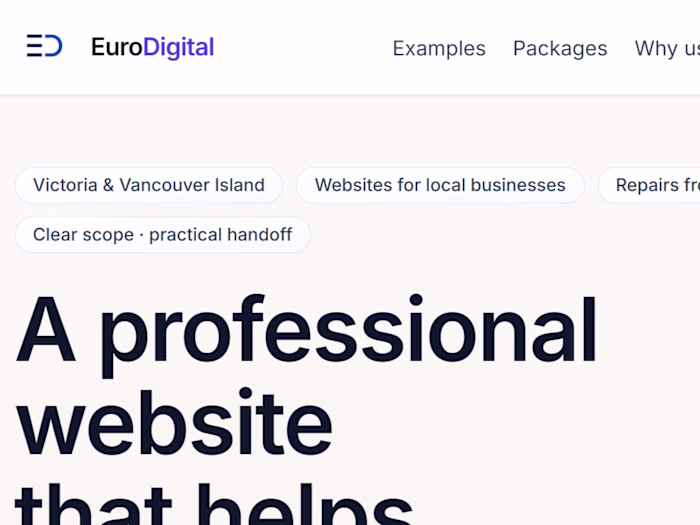EuroDigital — Web Development Studio & Portfolio