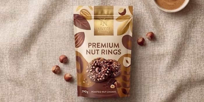Premium Nut Rings Packaging Design
The