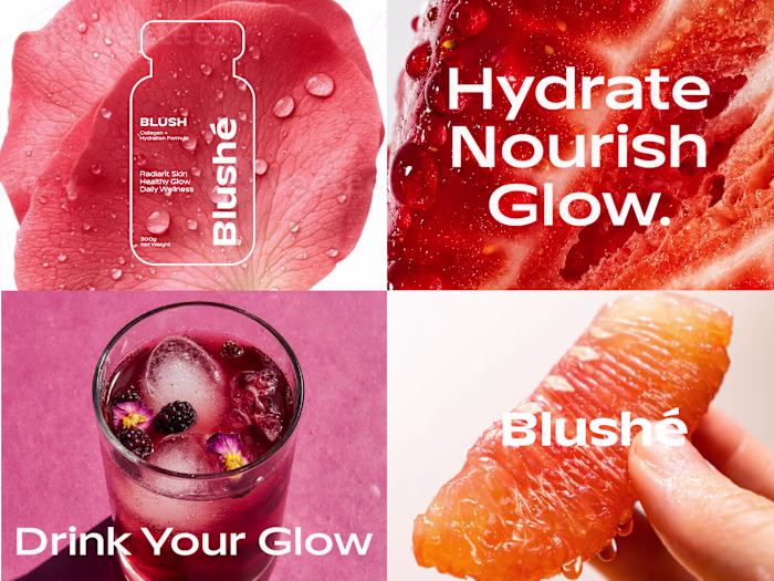 Blushe- Supplement Brand Logo &