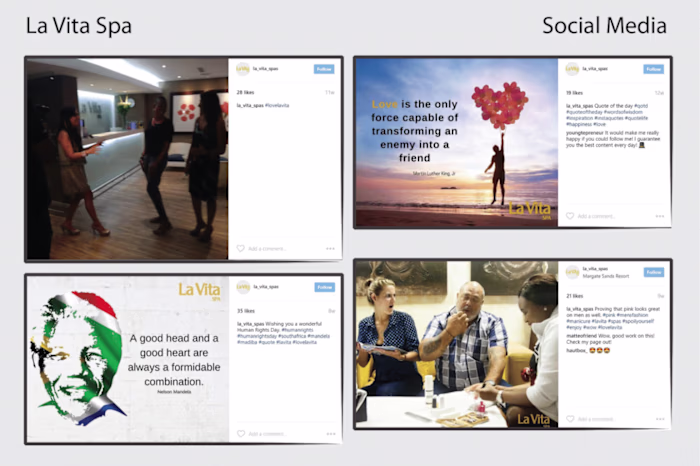 La Vita Spa Social Media Posts