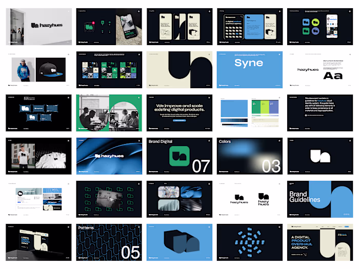 Hazyhues logo & branding