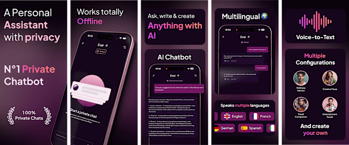 Evai - 100% Private Chatbot 