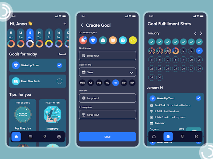 Improver - Goals App, Meditation , Calendar Goals