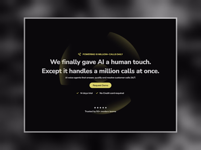 CAPSE AI Voice SaaS Landing Page