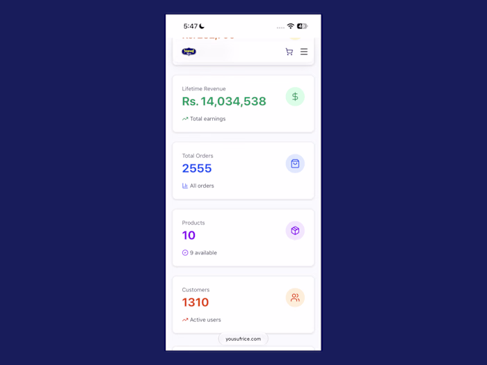 Yousuf Rice Commerce Platform &