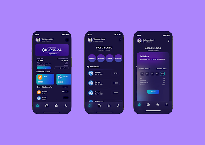 Bitcoin Yield Mobile App