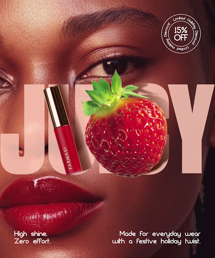 JUICY for the holidays 🍓 A sweet Christmas concept explorin...