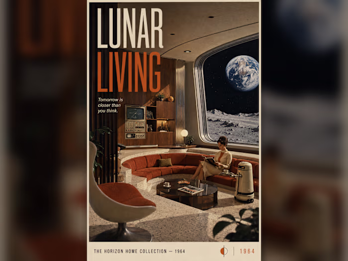 I explored retrofuturism by imagining