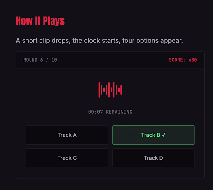 An interactive web app where
