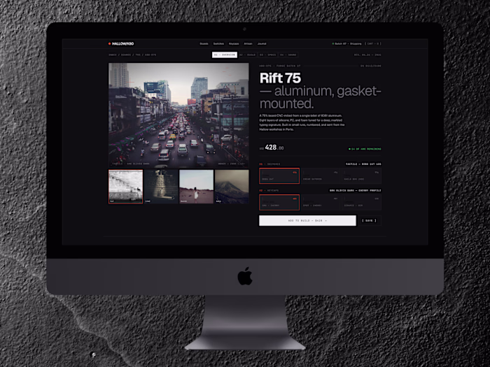 Design an Editorial Product Page for High-End Keyboards