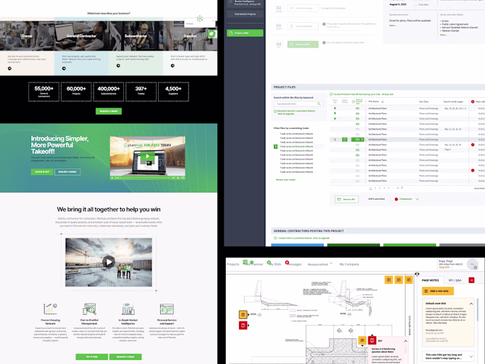 SaaS Marketing Site and Web App UX/UI