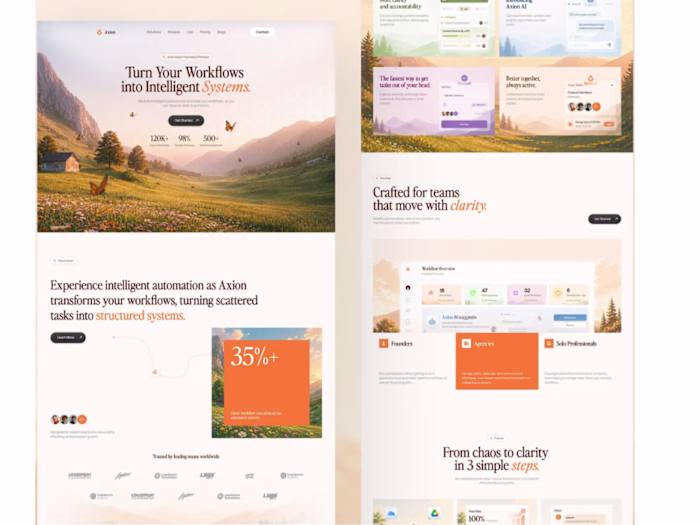 Axion — AI Workflow Automation Landing Page