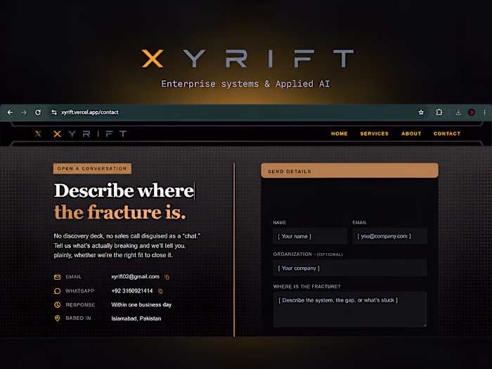 Xyrift – Enterprise Systems &
