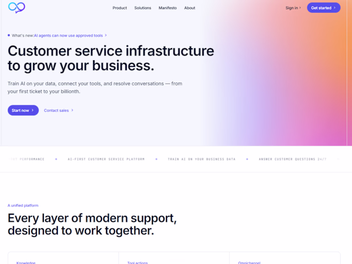 Built an AI first customer