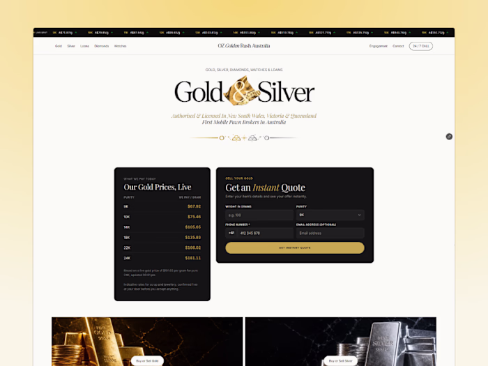 Automated Data Architecture for Oz Golden Rush