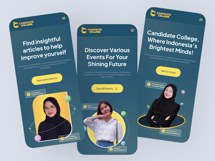🌐 Candidate College Main Website Design 🌐