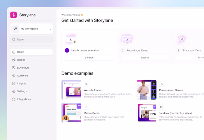 Storylane Web APP