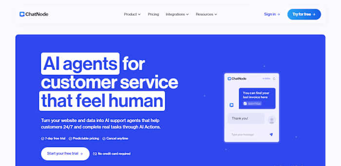 ChatNode(Multi AI Agent SaaS)