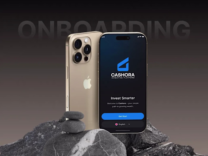 Investment application - Onboarding screens