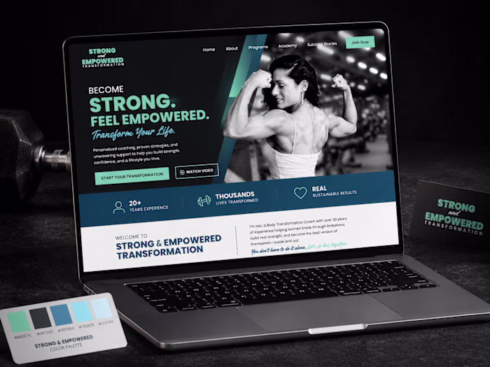 Strong & Empowered — Brand Identity & Web Experience
